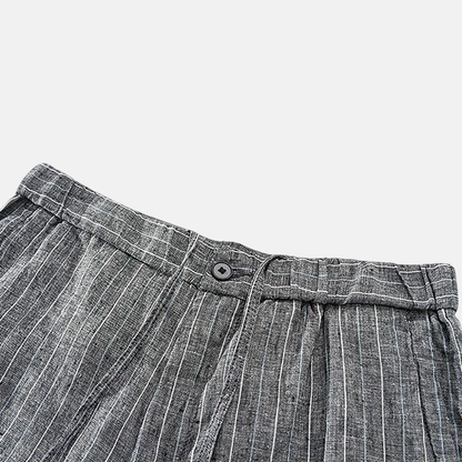 Bermuda Masculina Linho Listrada