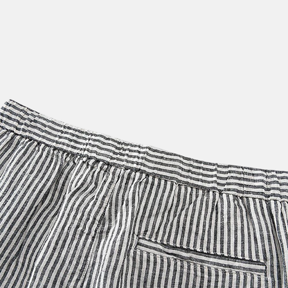 Bermuda Masculina Linho Listrada