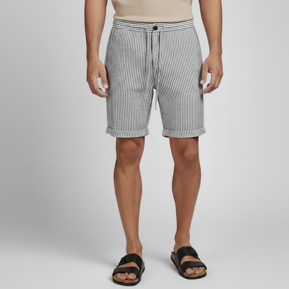 Bermuda Masculina Linho Listrada